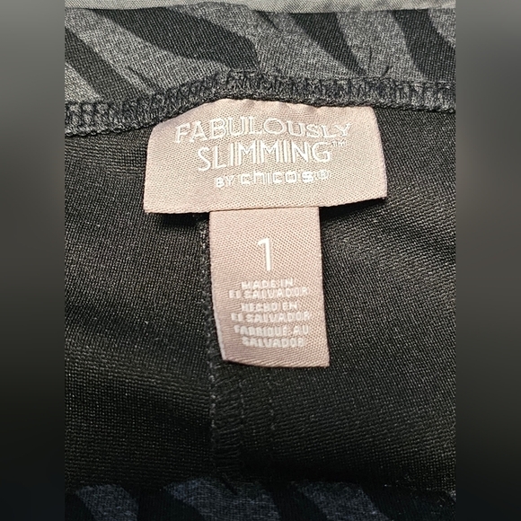 Chicos Faboulously Slimming Pants sz 1 (8) - Picture 3 of 5